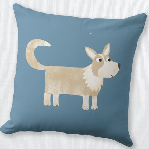 Coussin Chien de Corgi mignon