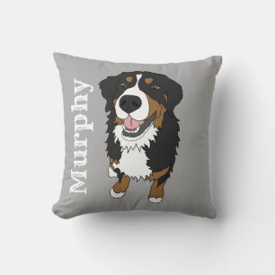 Coussin Chien de montagne bernois personnalisé