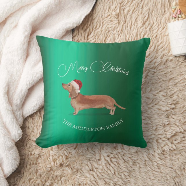 Coussin Chien de Noël Joyeux (Couverture)