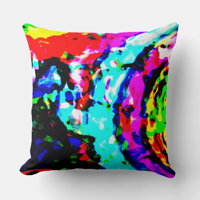 Coussin Chien de perles : l'oeil du spectateur (Recto)