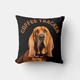 Coussin Chien de pisteur de café