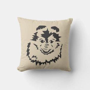 Coussin Chien de Poméranie sourit Jeu d'oreiller