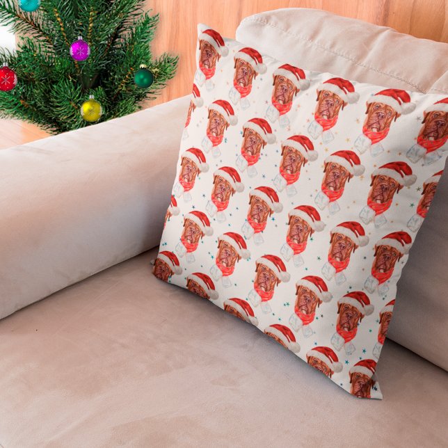 Coussin Chien de race Mastiff français Noël (Créateur téléchargé)