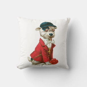 Coussin Chien de Saint-Valentin