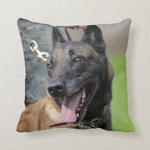 Coussin Chien de sourire de Malinois de Belge