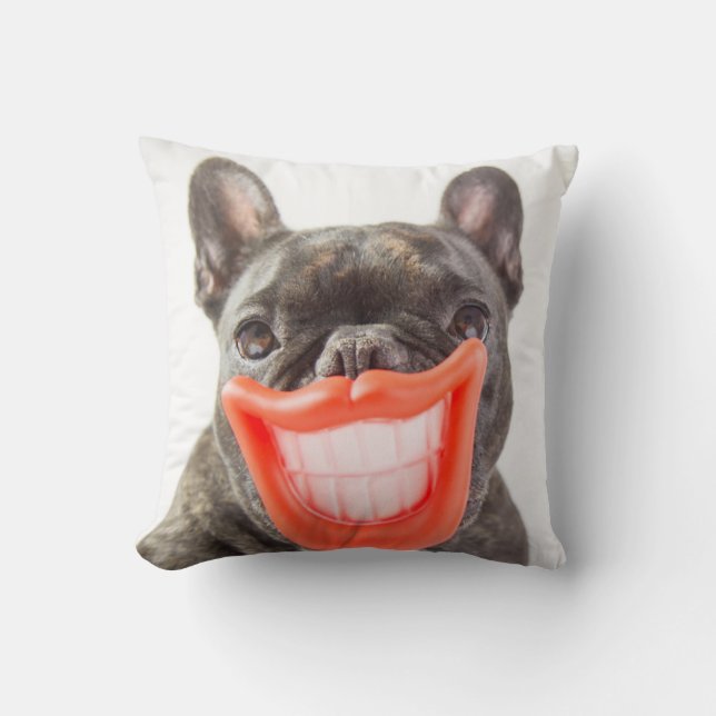 Coussin Chien de sourire des images | A de Getty (Recto)