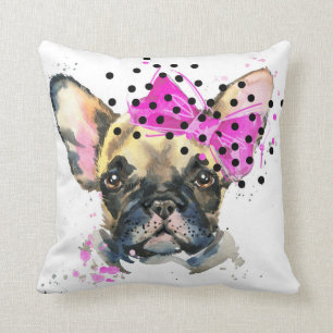 Coussin Chien de Taureau de Français de Cutie