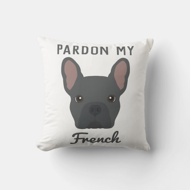 Coussin Chien de taureau français (Recto)