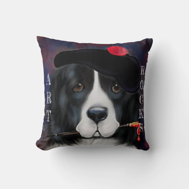 Coussin Chien de Terre-Neuve (Recto)