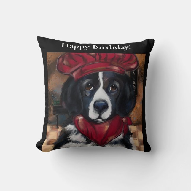 Coussin Chien de Terre-Neuve      (Recto)