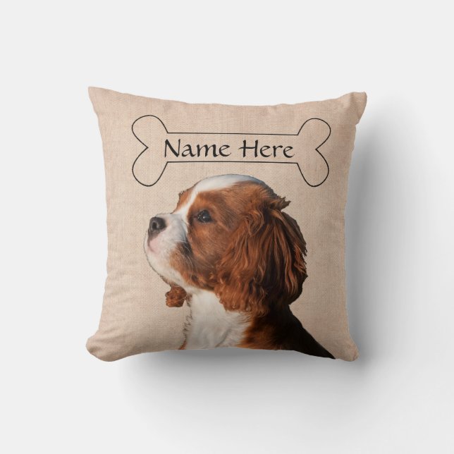 Coussin Chien d'Espagne du roi Charles Cavalier (Recto)