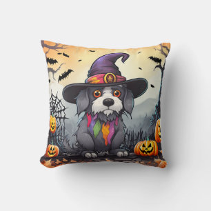 Coussin Chien d'Halloween
