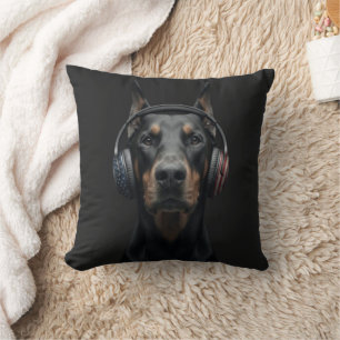 Coussin Chien Doberman