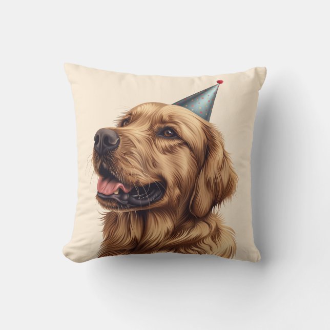 Coussin Chien d'or de l'épreuve d'anniversaire (Recto)