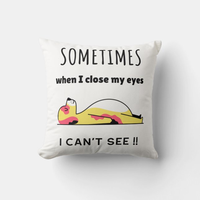 Coussin Chien drôle (Recto)