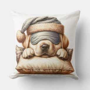 Coussin Chien du Labrador dormant mignon