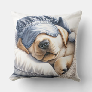 Coussin Chien du Labrador dormant mignon