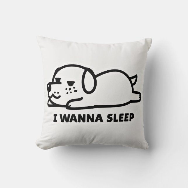 coussin chien endormi (Recto)