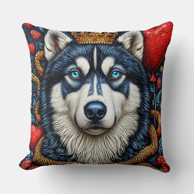 Coussin Chien husky (Recto)