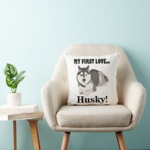 Coussin Chien Husky Sibérien Animal de compagnie Husky Sib