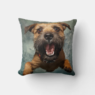 Coussin Chien joueur nageant sous l'eau Design