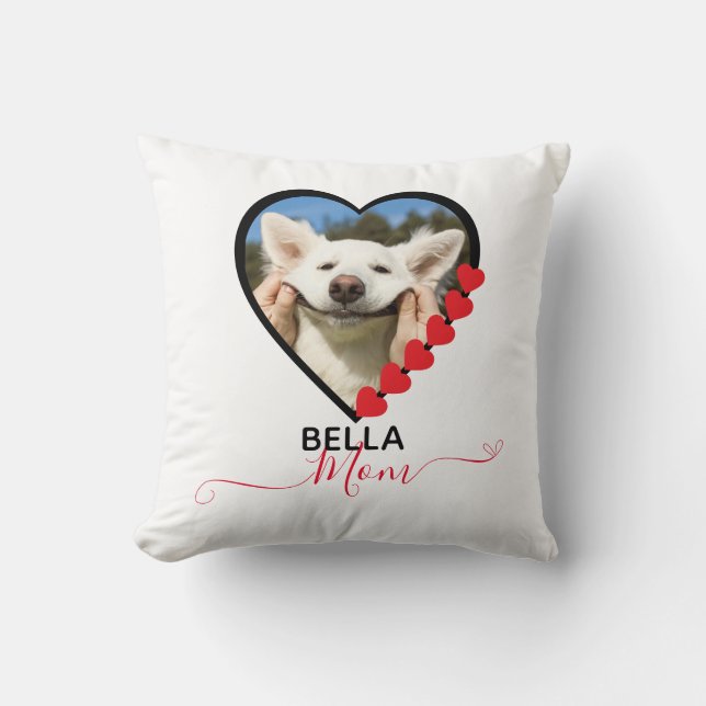Coussin Chien Maman Personnalisé Animal de compagnie Photo (Recto)