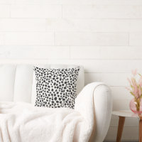 Chien noir et blanc Dalmatien Motif Abstrait