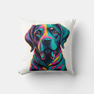 Coussin Chien Pop Art pour ajouter de la gaieté et de la c