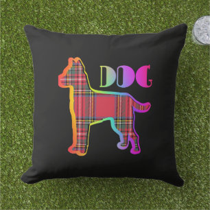 Coussin Chien rouge Paid Propriétaire de l'animal Noir
