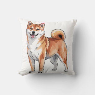 Coussin Chien Shiba Inu - Mignon et Heureux