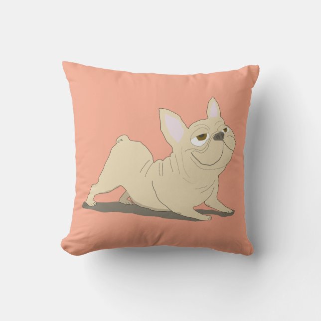 Coussin Chien tête en bas (Recto)