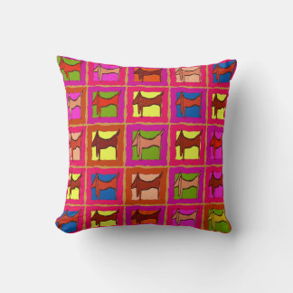 Coussin Chiens Carrelés Dachshund Quilt