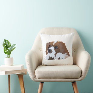 Coussin Chiens Cavaliers King Charles Spaniel