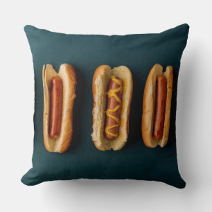 Coussin Chiens chauds et fusils