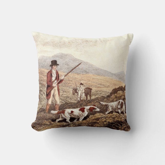 Coussin Chiens de chasse anglais (Recto)