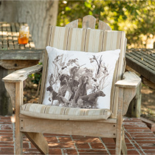 Coussin Chiens de chasse, Chiens d'armes, Saison de chasse