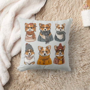 Coussin Chiens de Corgi gallois branchés