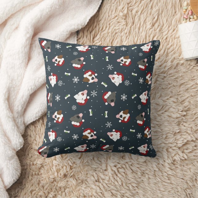Coussin Chiens de père Noël (Couverture)
