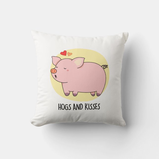 Coussin Chiens Et Baisers Drôle Chien Chien Pun (Recto)