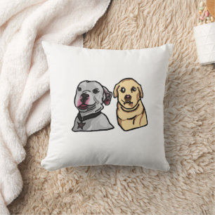 Coussin Chiens Mignons Mèmes