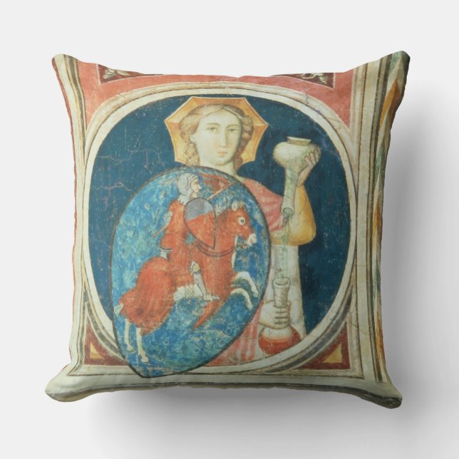 Coussin Chiffre allégorique de la modération, un de (Recto)