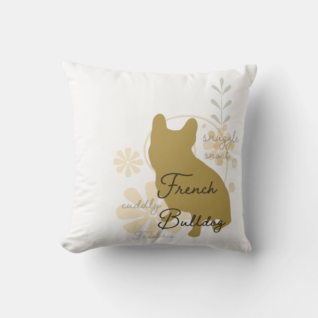 Coussin Chiffre de taureau français (Recto)