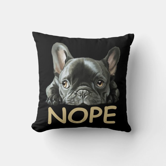 Coussin Chiffre de taureau français | Cadeaux Frenchie Nop (Recto)