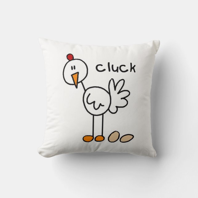 Coussin Chiffre T-shirts et cadeaux de bâton de poulet (Recto)