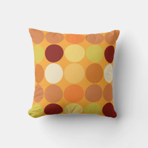 Coussin Chiffres du milieu du siècle, or de moutarde et Br