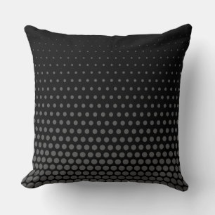 Coussin Chiffres gris Techno Noir moderne