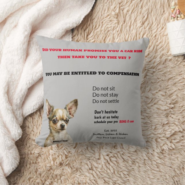Coussin Chihuahua drôle (Couverture)