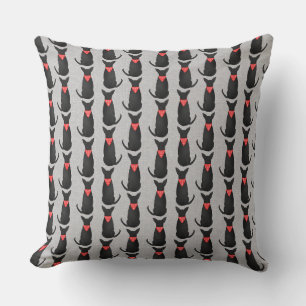 Coussin Chihuahua noir et gris