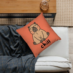 Coussin Chill Capybara Porter des lunettes