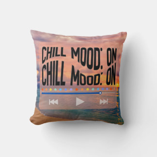 Coussin Chill Mood On Retro Beach Art